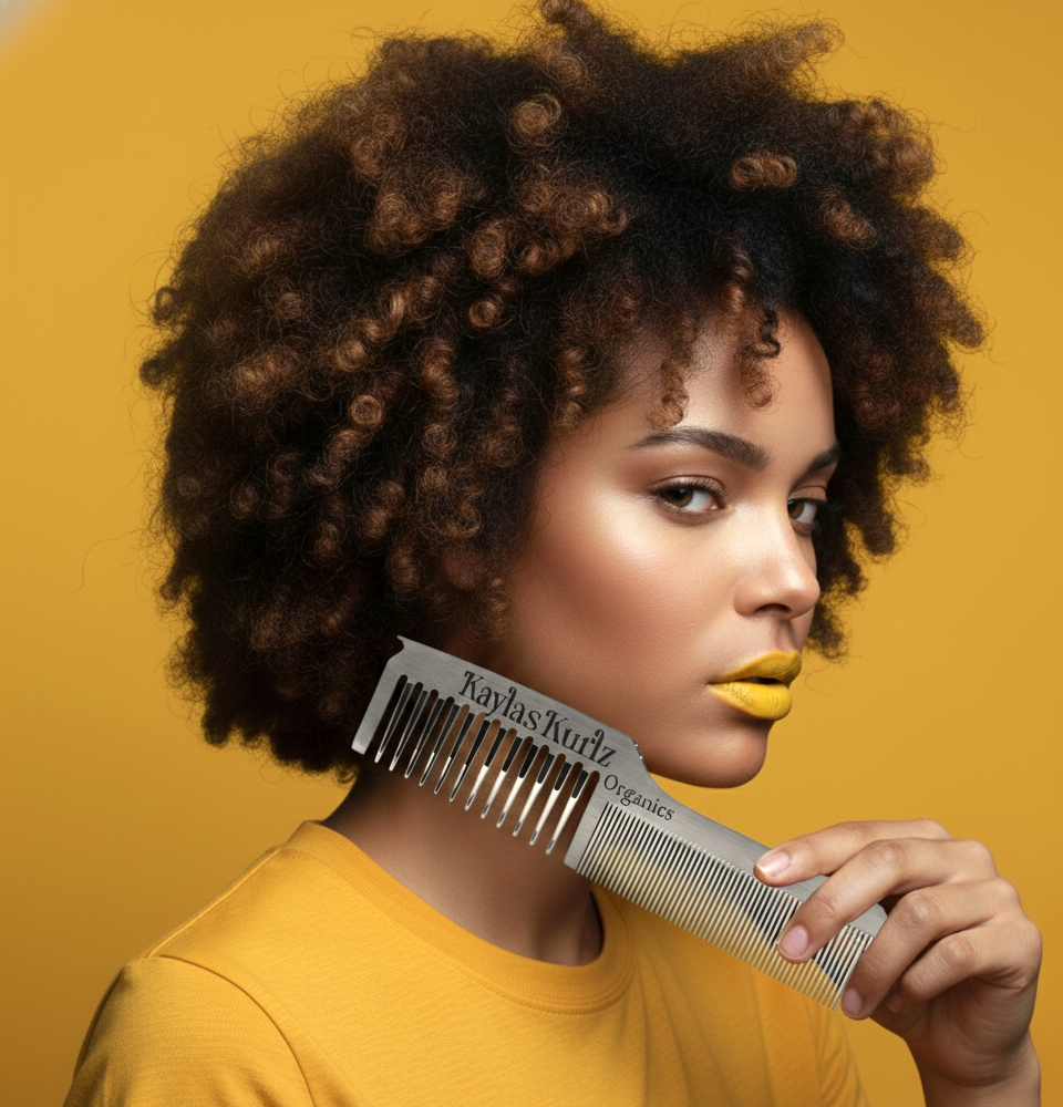 The Hairloom Stainless Dual Tooth Hair Architect Comb