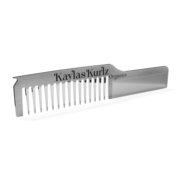The Hairloom Stainless Dual Tooth Hair Architect Comb